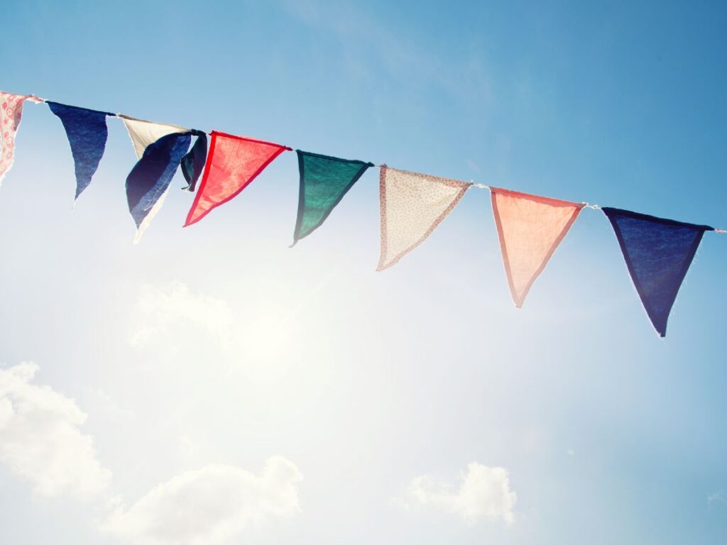 fanions de fête de village