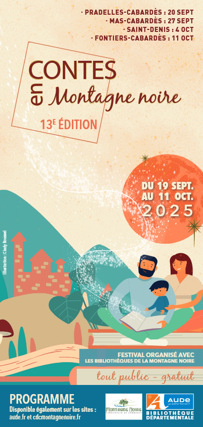 Couverture du flyer de l'événement Contes en montagne noire 2025