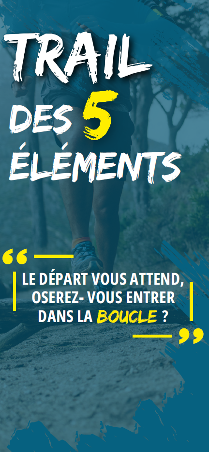 Couverture du flyer du trail des 5 elements